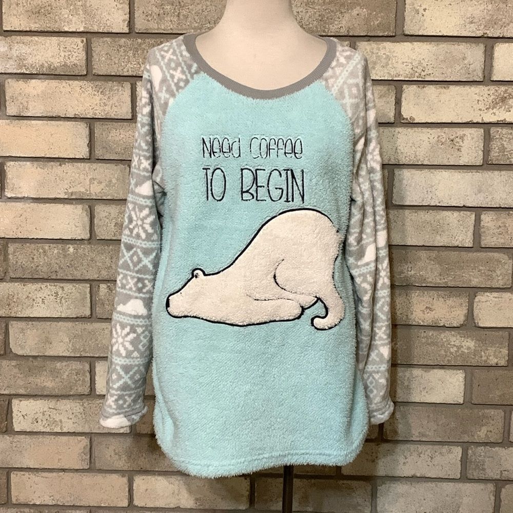 3for$20 sleep sweater large need coffee